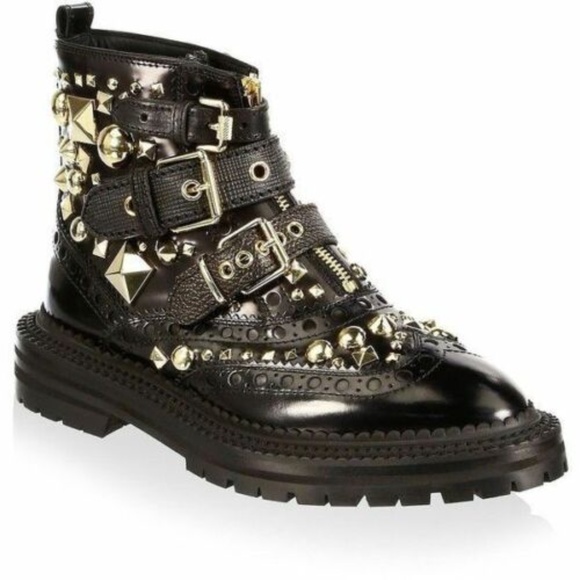 burberry studded boots